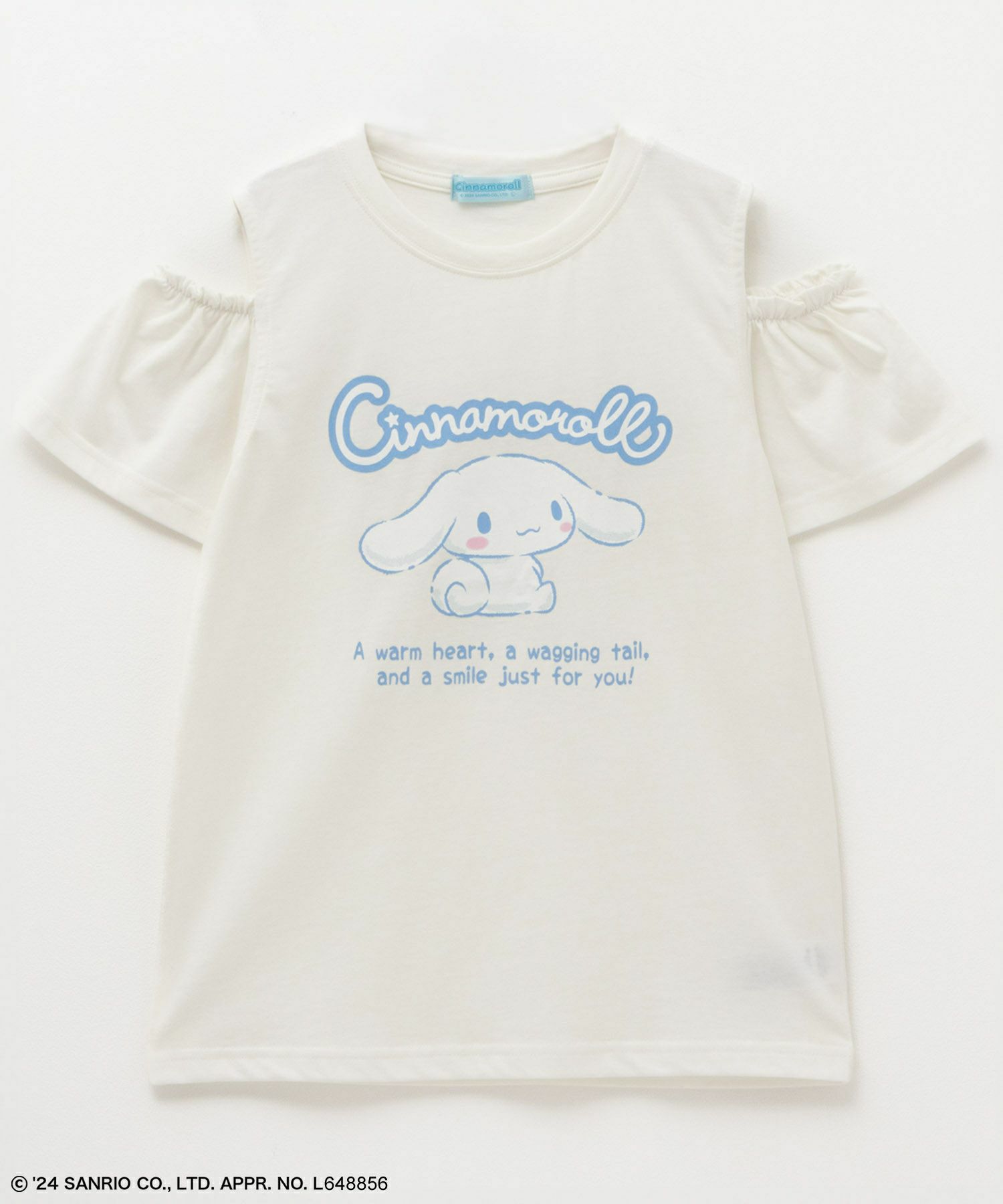 サンリオキャラクターズ シナモロール 肩あきTシャツ キッズ 