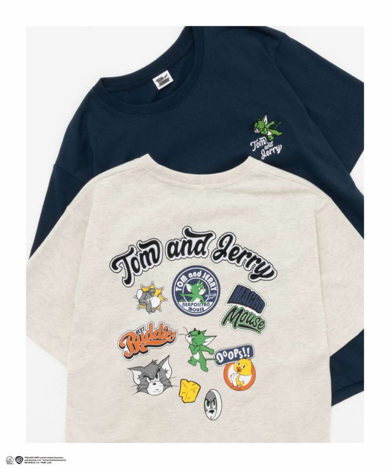 Tom and Jerry バックプリントTシャツ メンズ メール便 対応商品商品画像-1