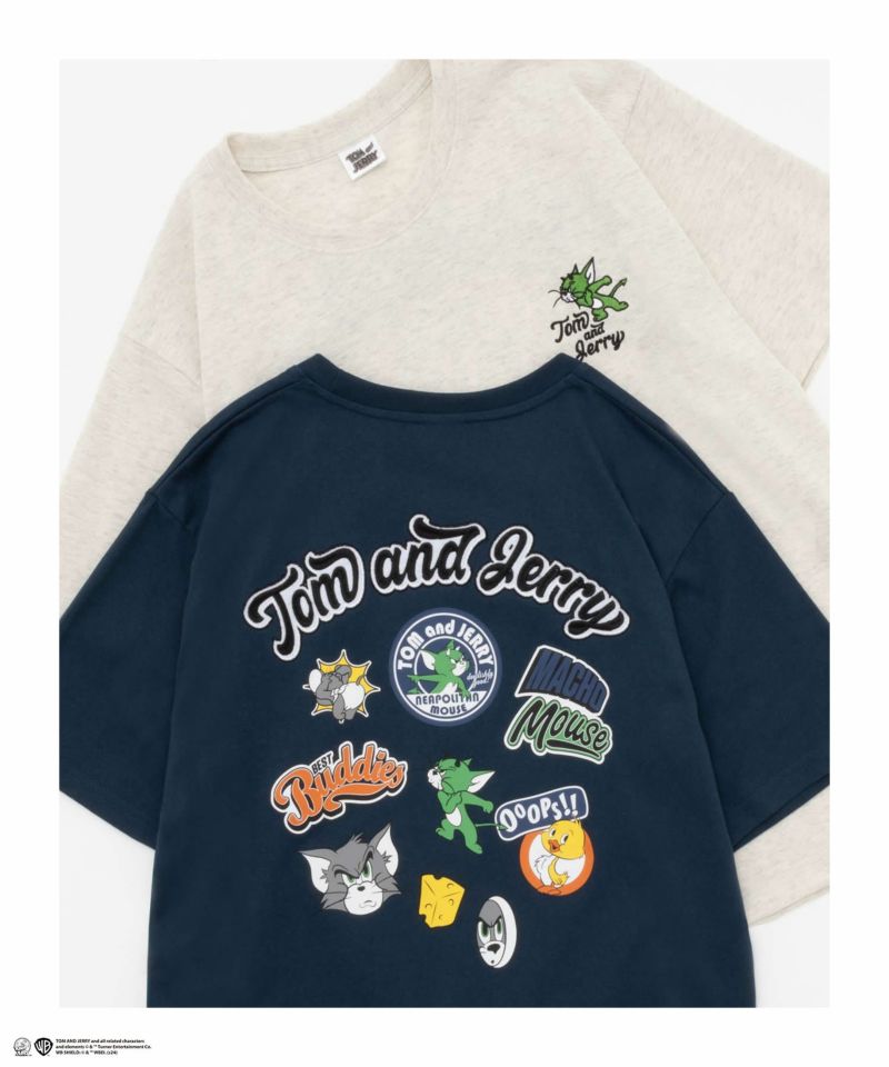 Tom and Jerry バックプリントTシャツ メンズ メール便 対応商品商品画像-2