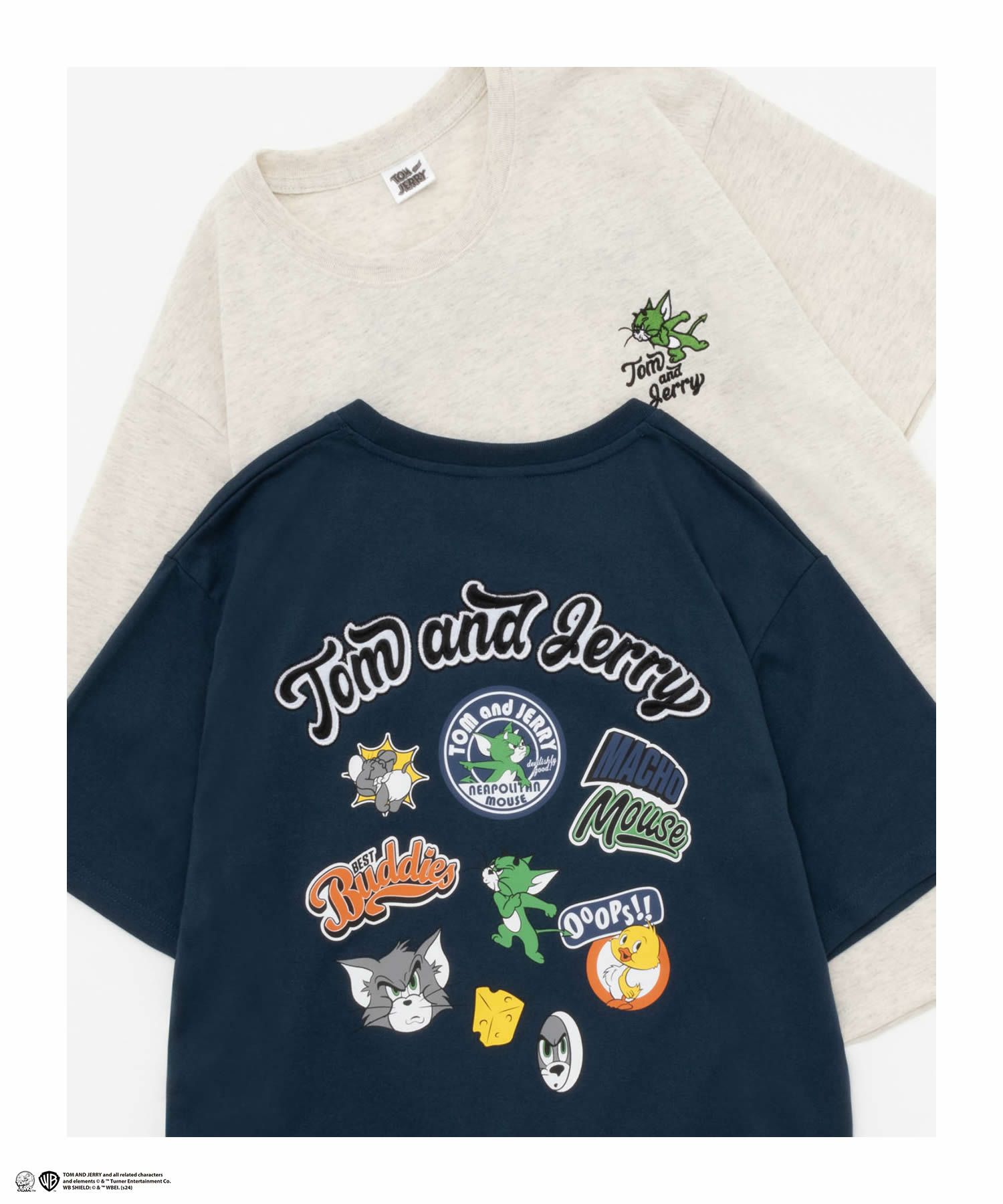 Tom and Jerry バックプリントTシャツ メンズ メール便 対応商品商品画像-2