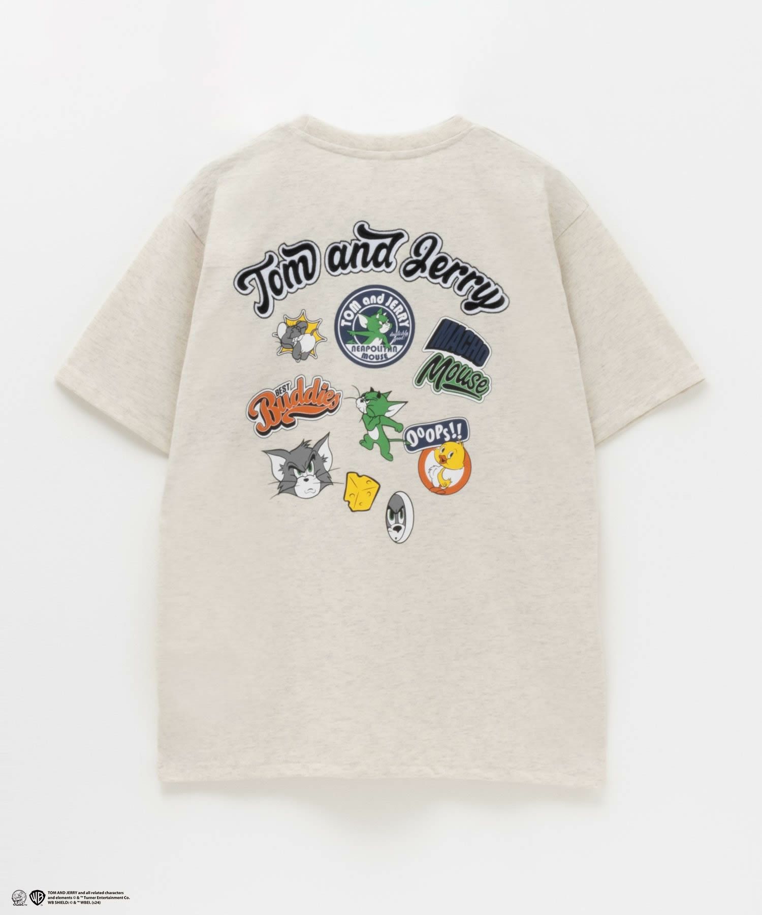 Tom and Jerry バックプリントTシャツ メンズ メール便 対応商品商品画像-4