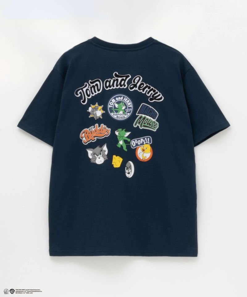 Tom and Jerry バックプリントTシャツ メンズ メール便 対応商品商品画像-6