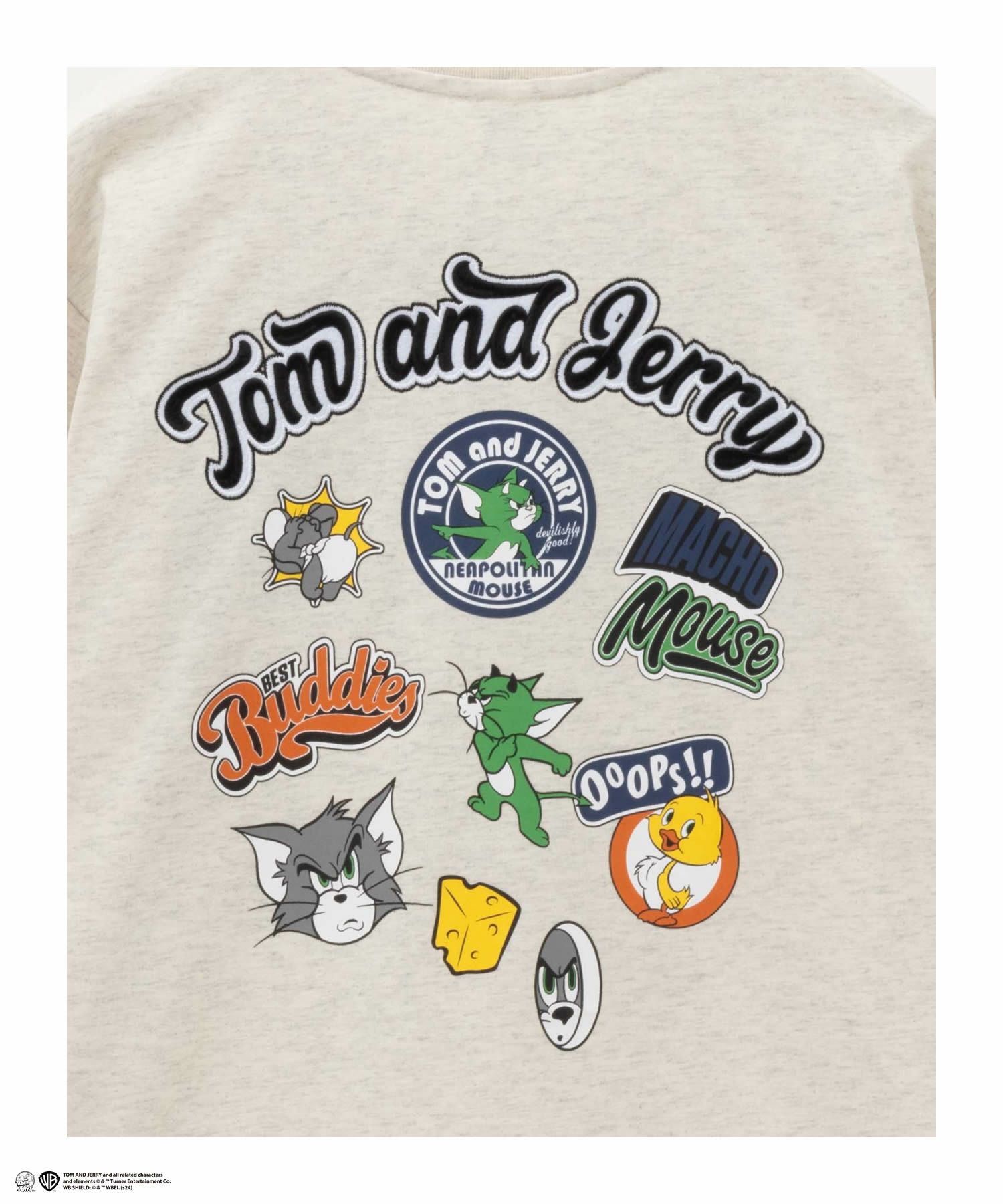 Tom and Jerry バックプリントTシャツ メンズ メール便 対応商品商品画像-8