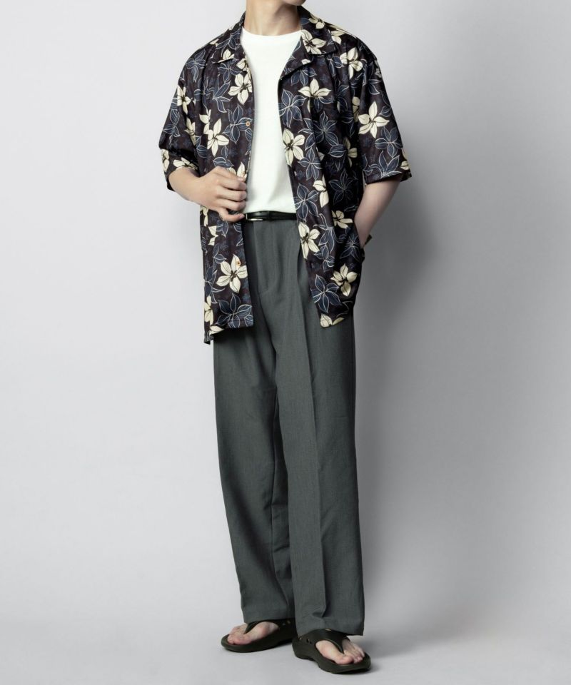 NAVY SARARI  メッシュアロハシャツアンサンブル メンズ商品画像-6