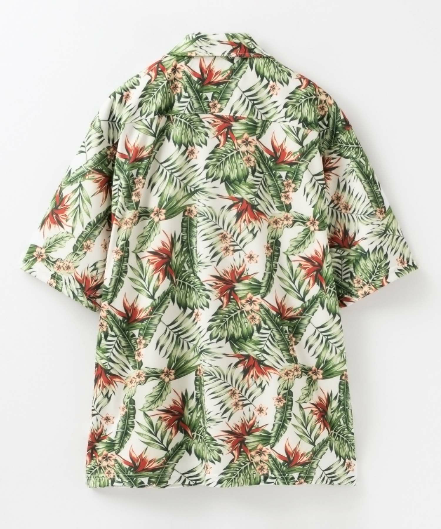 NAVY SARARI メッシュアロハシャツアンサンブル メンズ