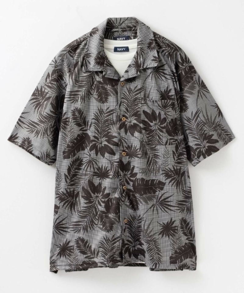 NAVY SARARI  メッシュアロハシャツアンサンブル メンズ商品画像-21