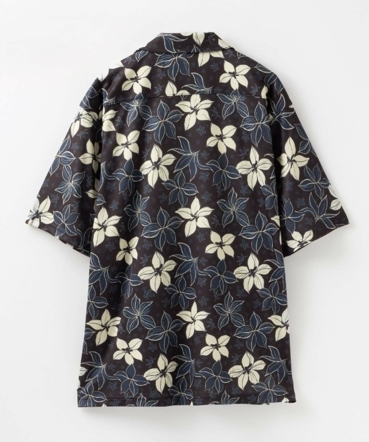 NAVY SARARI メッシュアロハシャツアンサンブル メンズ