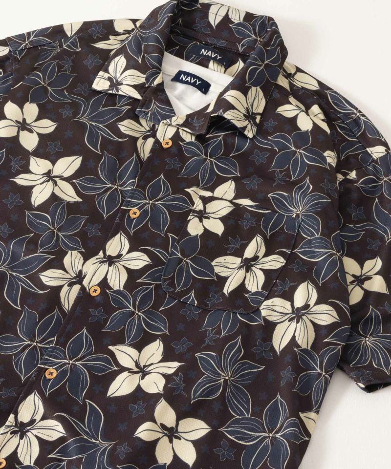 NAVY SARARI  メッシュアロハシャツアンサンブル メンズ商品画像-29