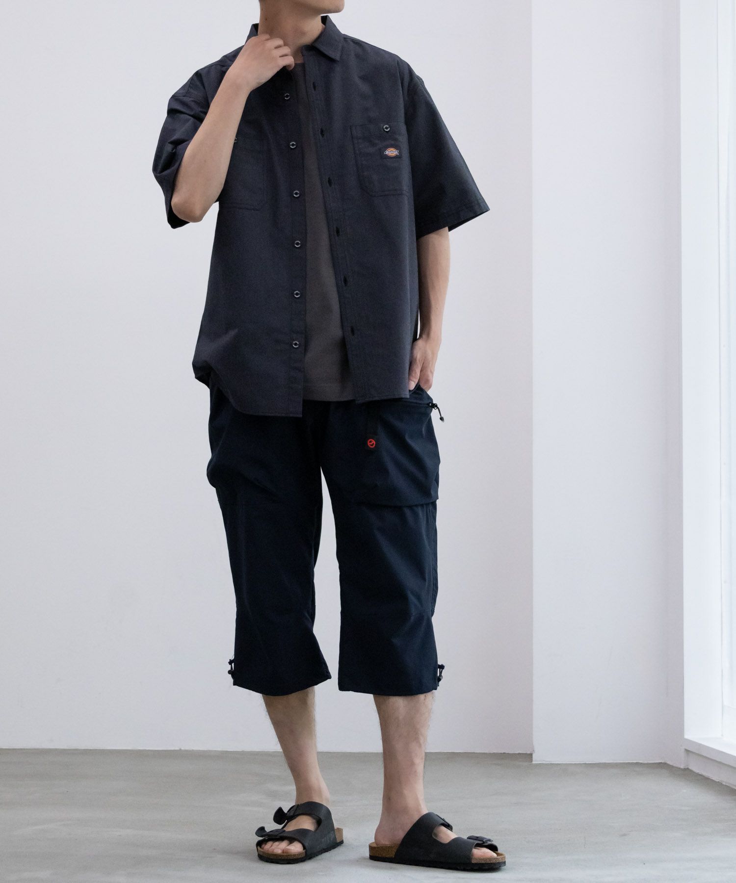 OUTDOOR PRODUCTS ポリストレッチワーククライミングクロップドパンツ メンズ