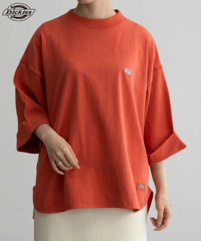 Dickies  ワンポイント刺繍ロールアップTシャツ レディース ネコポス 対応商品