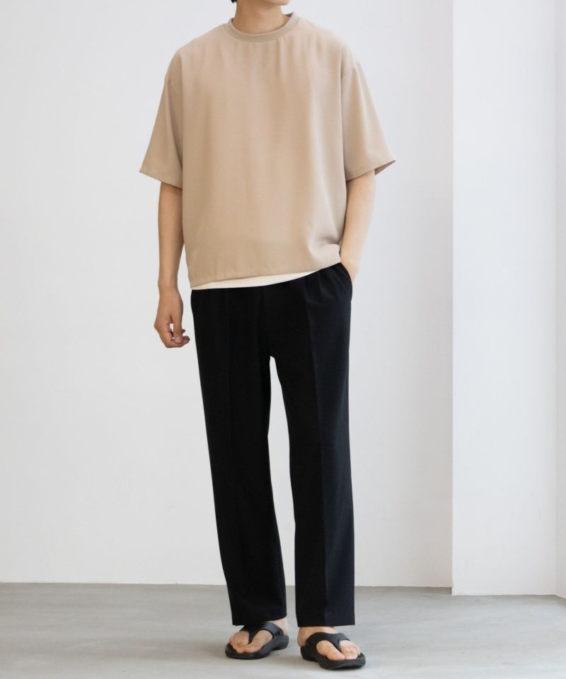 NAVY  麻調クルーネックアンサンブル メンズ商品画像-4
