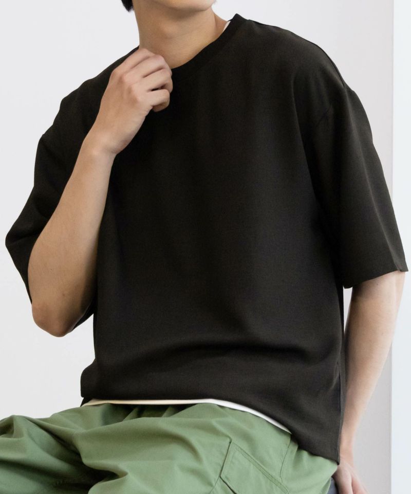 NAVY  麻調クルーネックアンサンブル メンズ商品画像-7