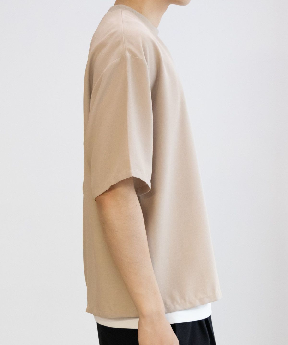 NAVY 麻調クルーネックアンサンブル メンズ