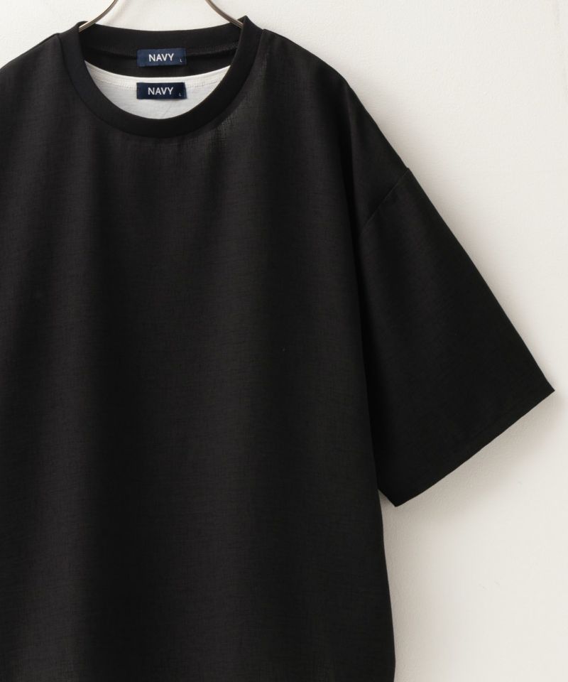 NAVY 麻調クルーネックアンサンブル メンズ商品画像-15