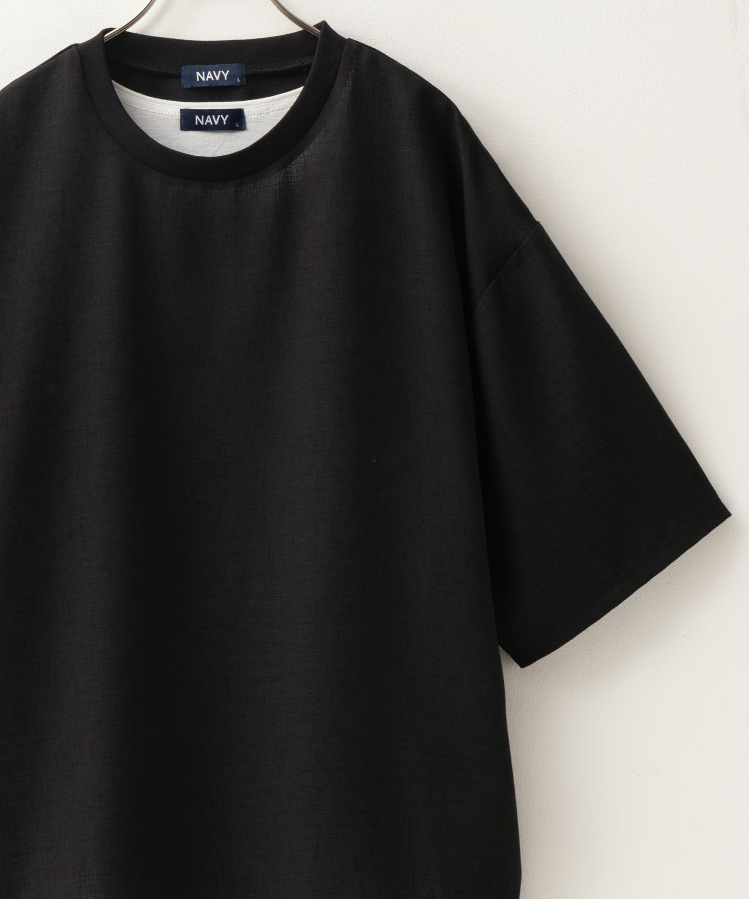 NAVY 麻調クルーネックアンサンブル メンズ商品サムネイル-15