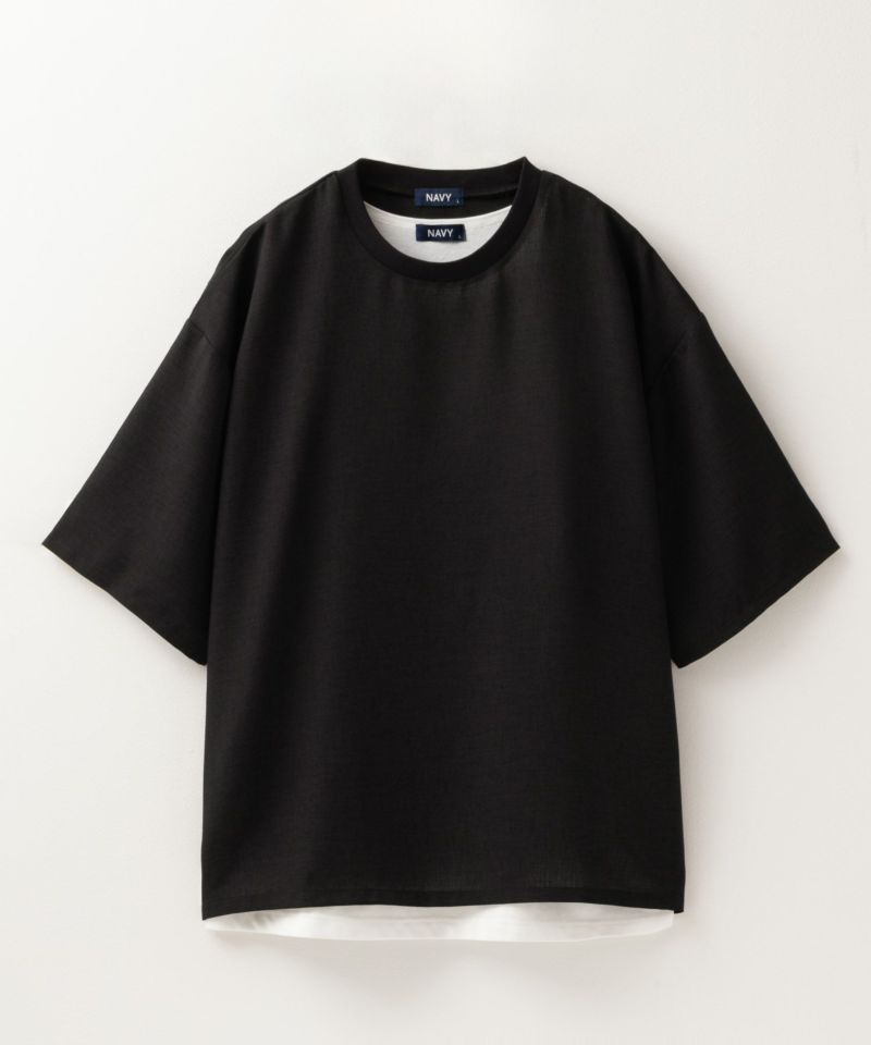 NAVY  麻調クルーネックアンサンブル メンズ商品画像-19