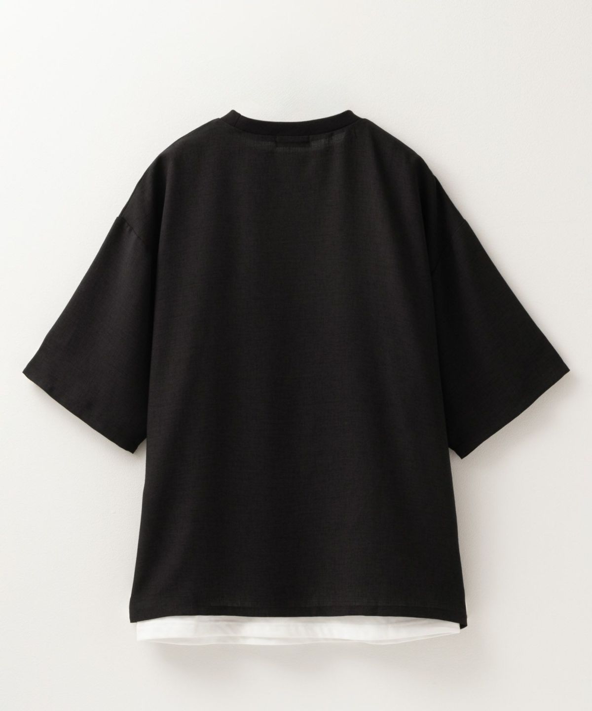 NAVY 麻調クルーネックアンサンブル メンズ