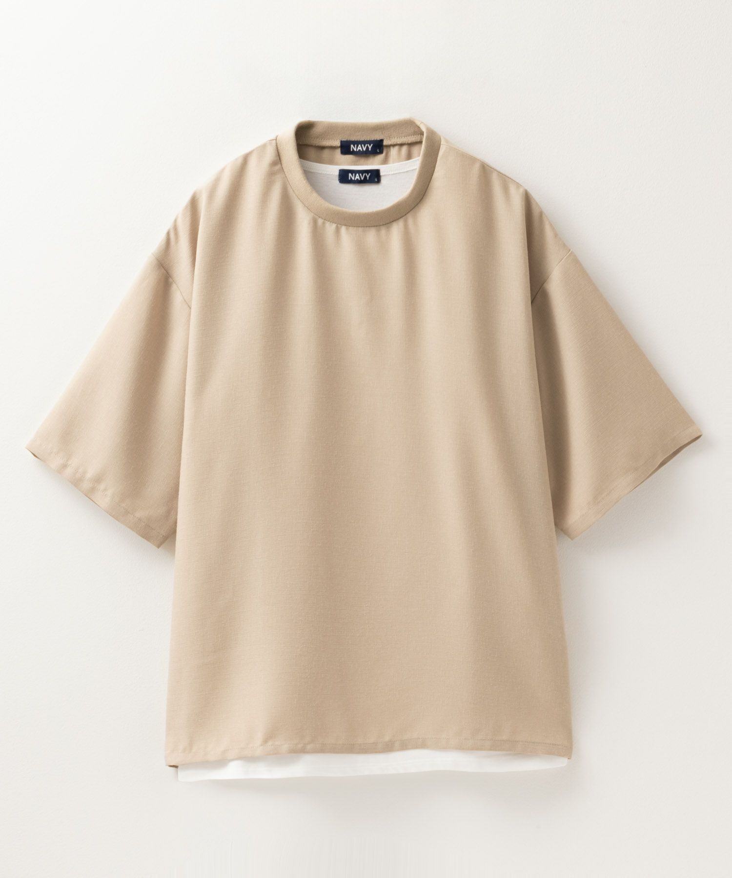 NAVY  麻調クルーネックアンサンブル メンズ商品サムネイル-21