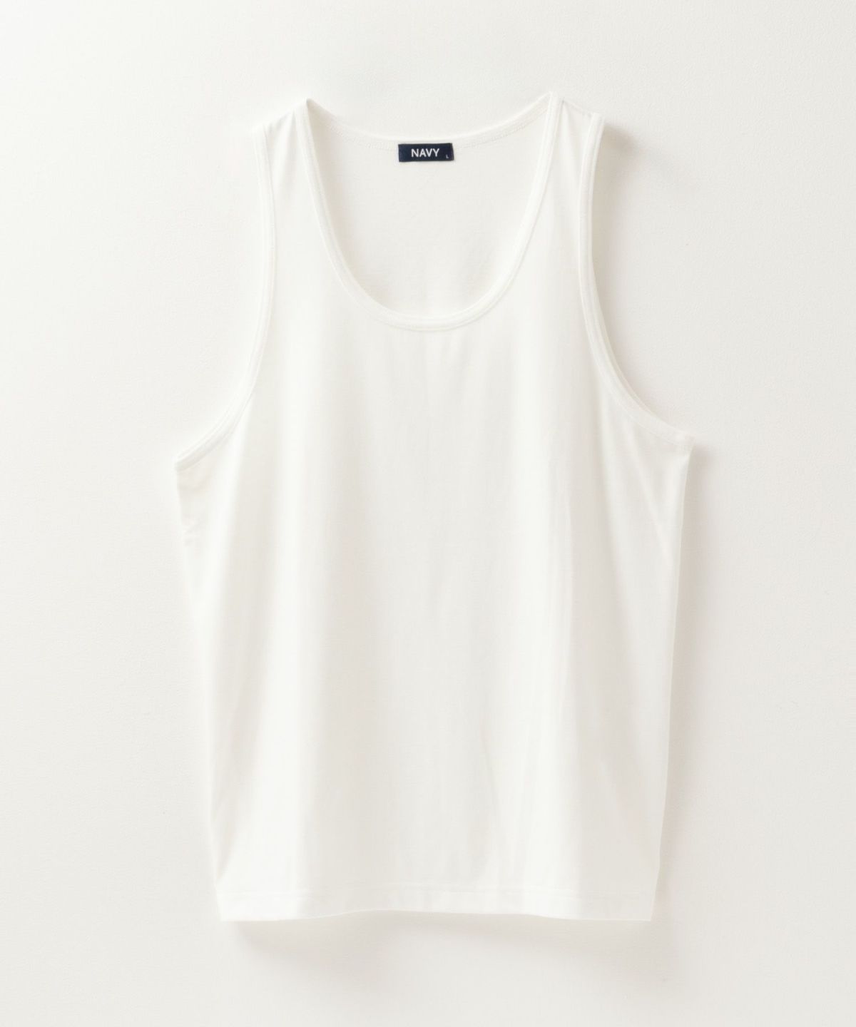 NAVY 麻調クルーネックアンサンブル メンズ