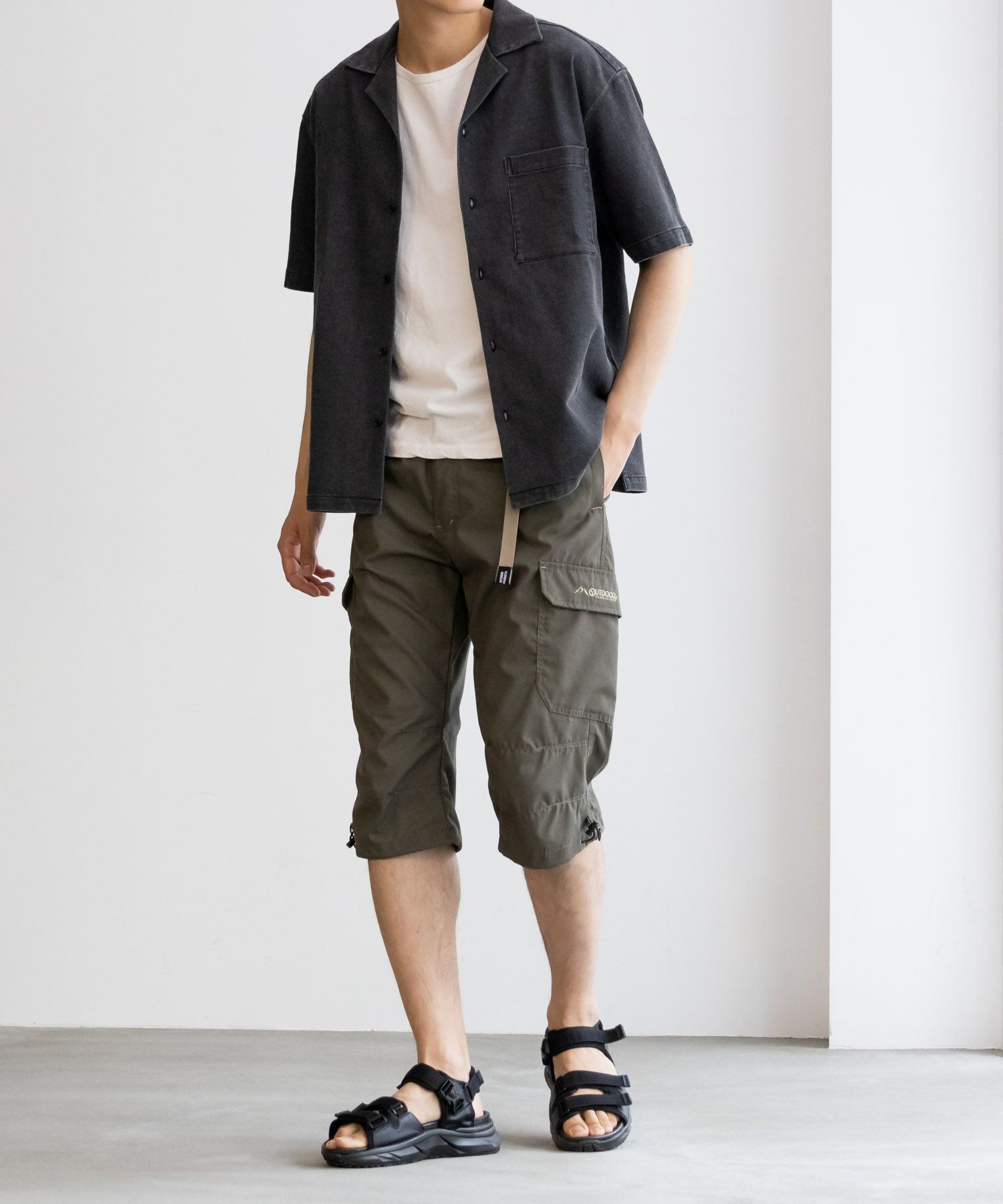 OUTDOOR PRODUCTS クライミングカーゴクロップドパンツ メンズ