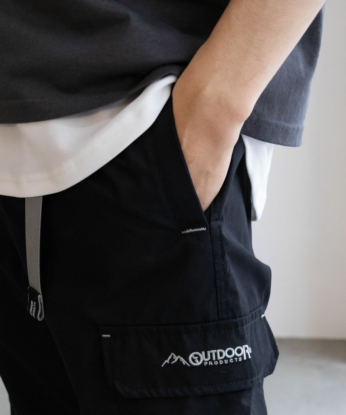 OUTDOOR PRODUCTS クライミングカーゴクロップドパンツ メンズ