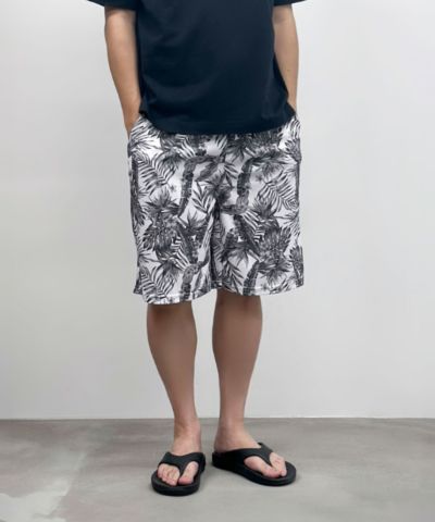 NAVY  メッシュ総柄ハーフパンツ メンズ