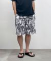 NAVY メッシュ総柄ハーフパンツ メンズ