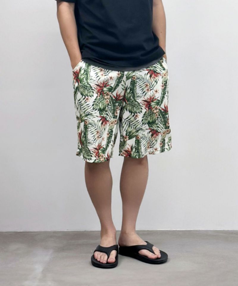 NAVY  メッシュ総柄ハーフパンツ メンズ商品画像-2