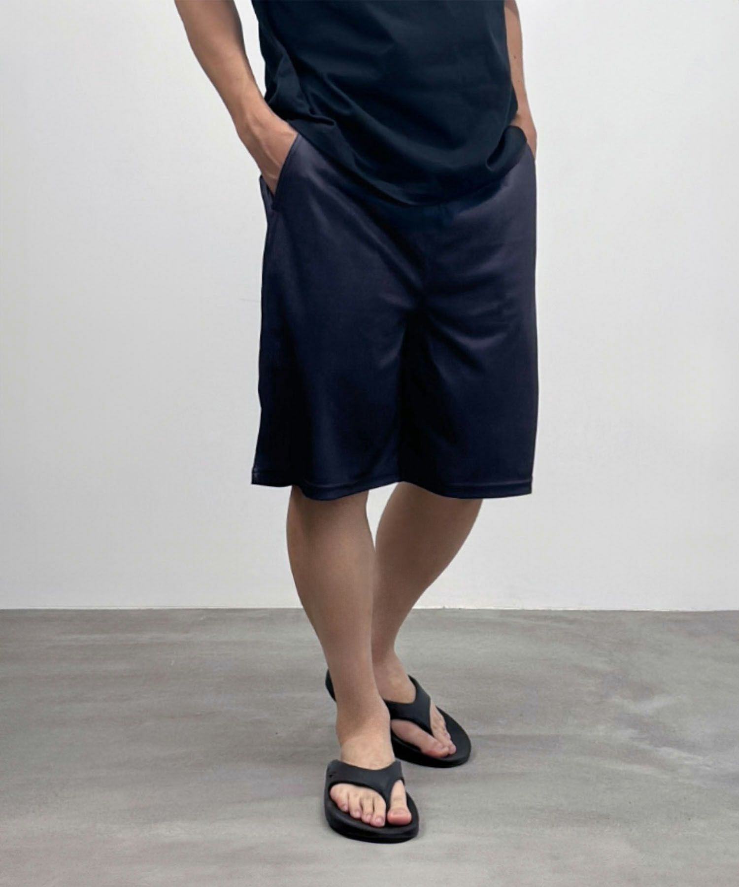 [期間限定価格]NAVY  メッシュ総柄ハーフパンツ メンズ商品サムネイル-6