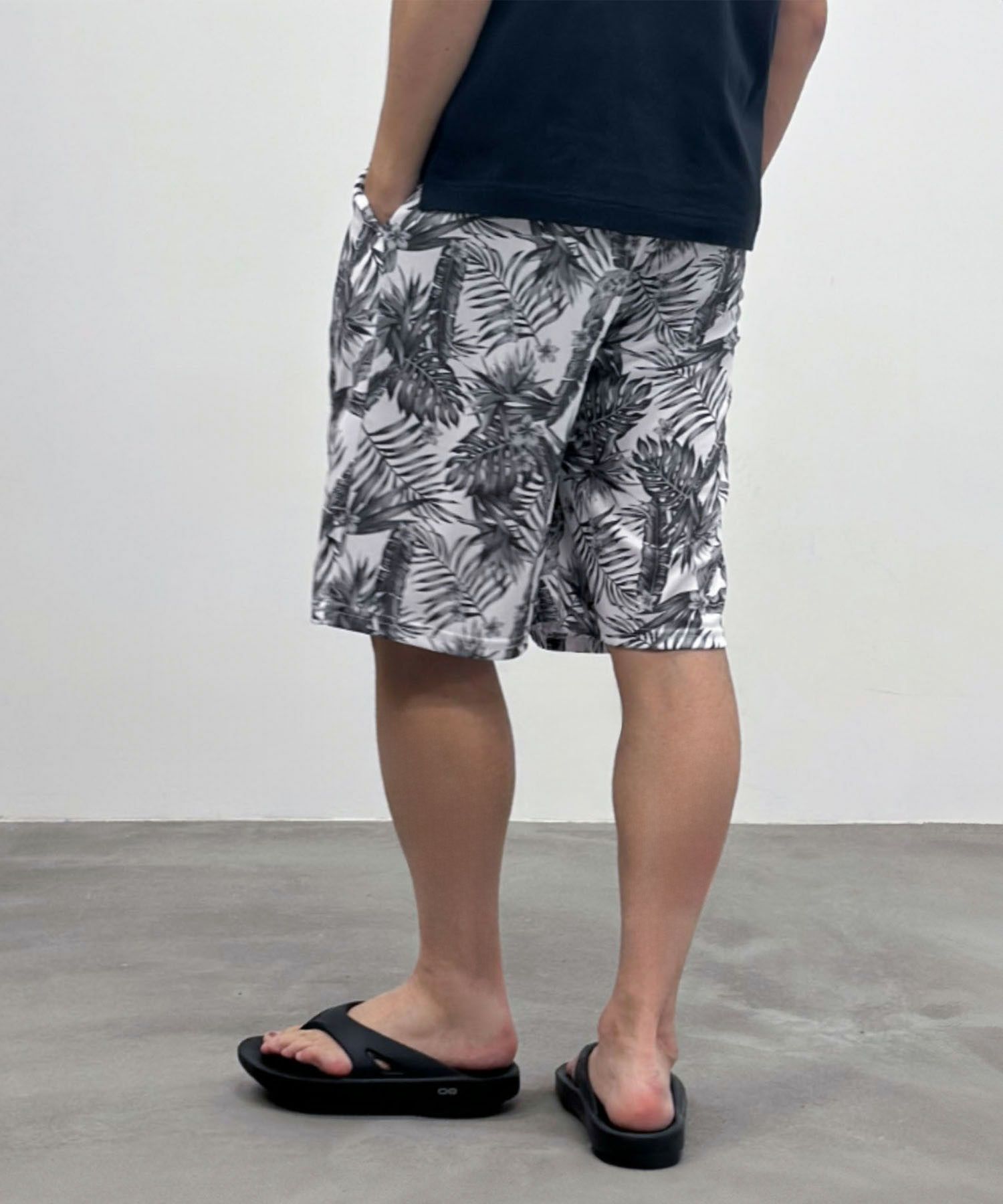 [期間限定価格]NAVY  メッシュ総柄ハーフパンツ メンズ商品画像-7