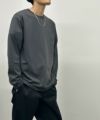 NAVY 天竺クルーネック長袖Tシャツ メンズ