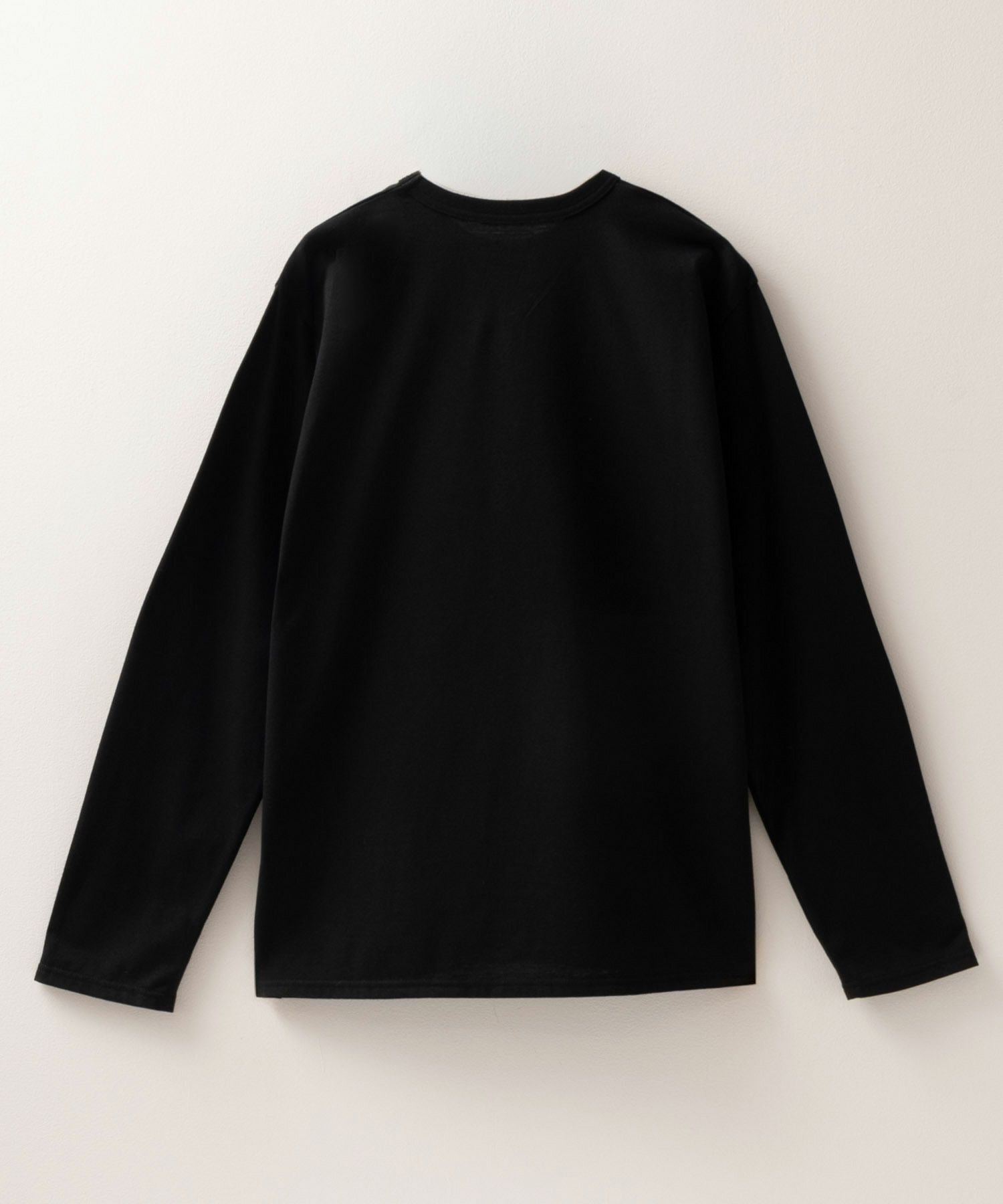 NAVY 天竺クルーネック長袖Tシャツ メンズ