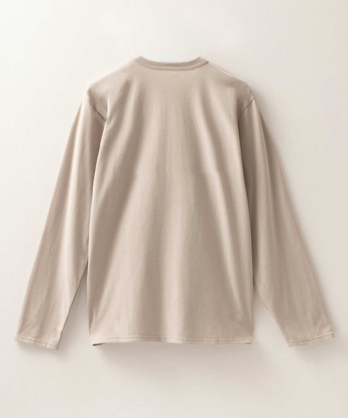 NAVY 天竺クルーネック長袖Tシャツ メンズ