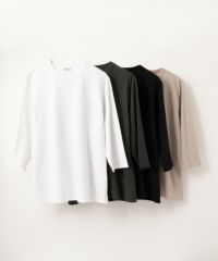 NAVY 天竺クルーネック7分袖Tシャツ メンズ