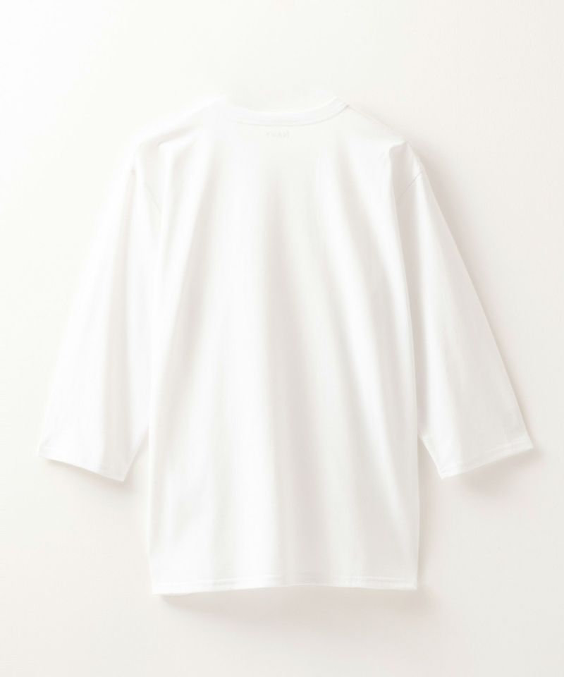 NAVY  天竺クルーネック7分袖Tシャツ メンズ商品画像-6