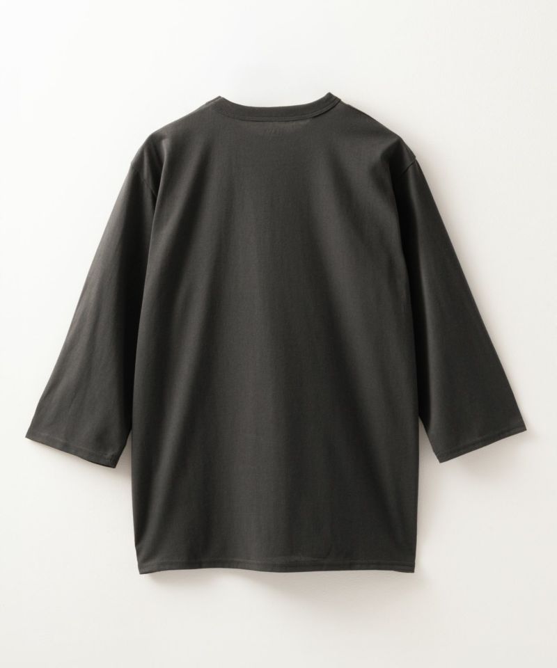 NAVY  天竺クルーネック7分袖Tシャツ メンズ商品画像-8