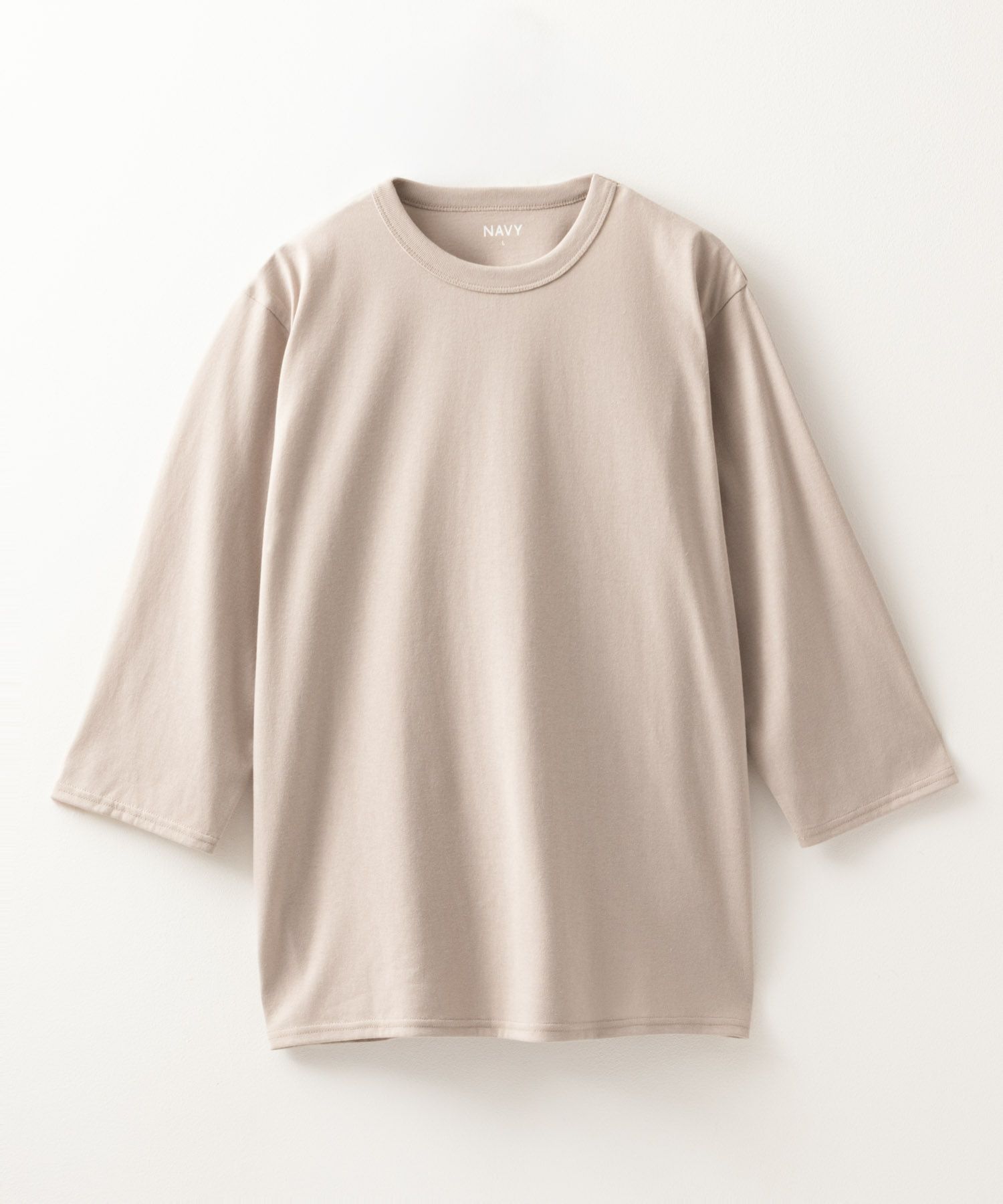 NAVY  天竺クルーネック7分袖Tシャツ メンズ商品サムネイル-11