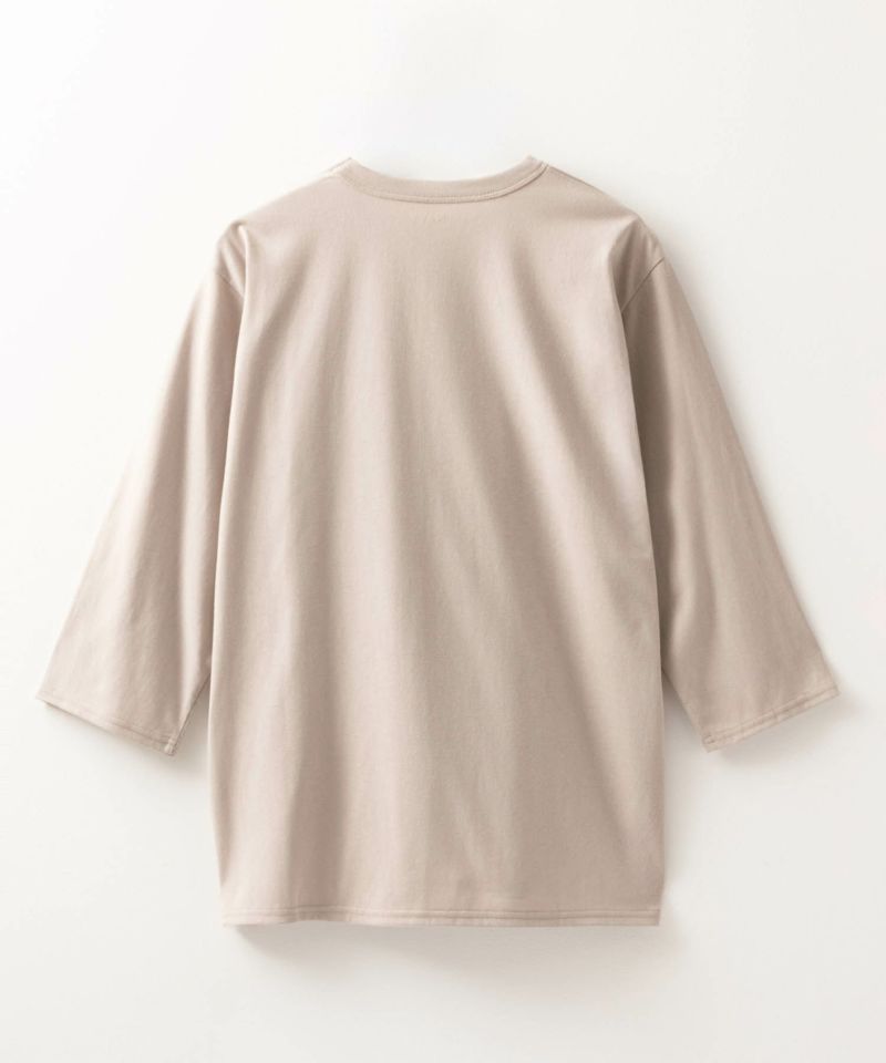 NAVY  天竺クルーネック7分袖Tシャツ メンズ商品画像-12