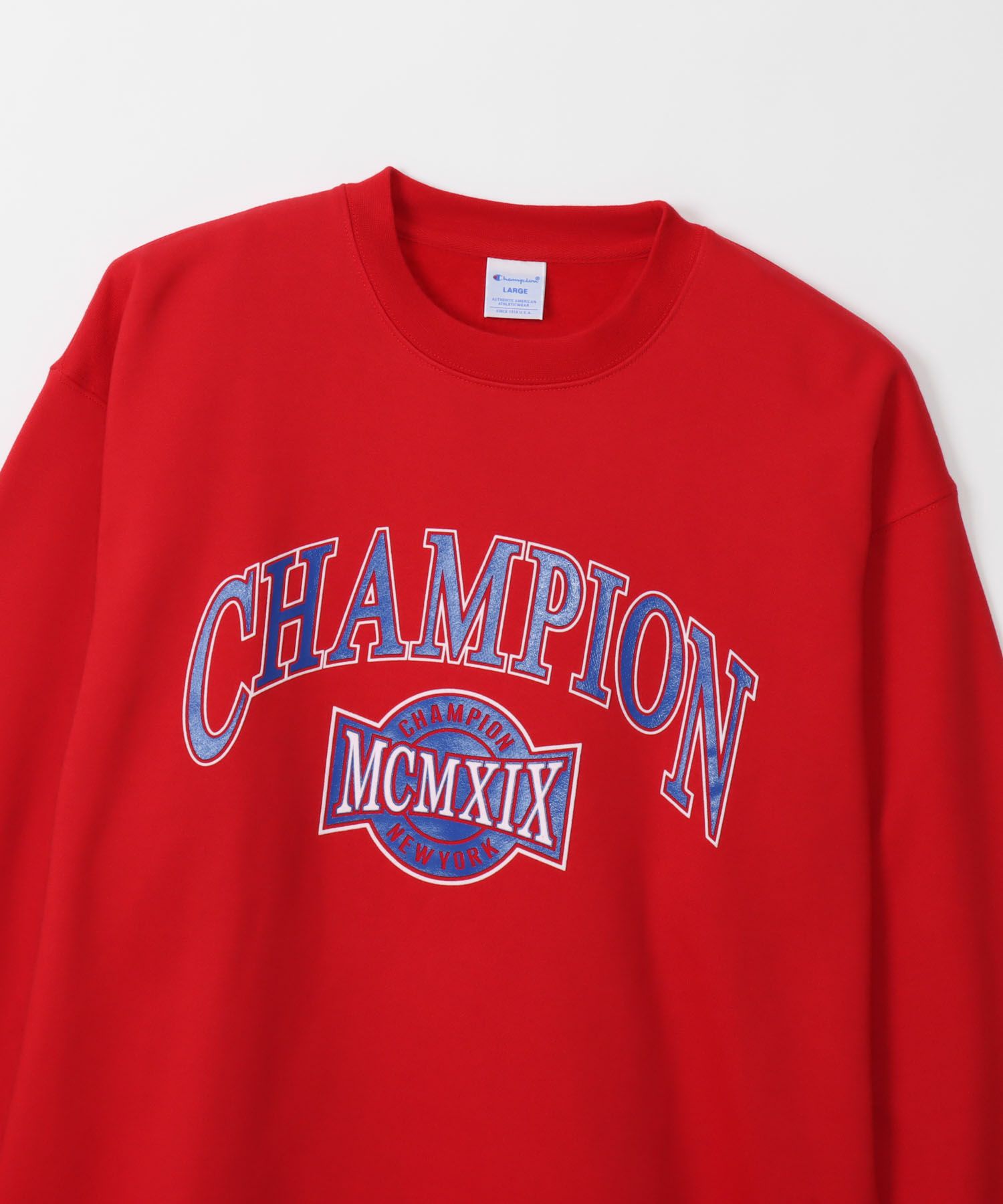 Champion クルーネックスウェットシャツ メンズ