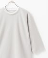 NAVY 冷感フェイクレイヤード7分袖カットソー メンズ