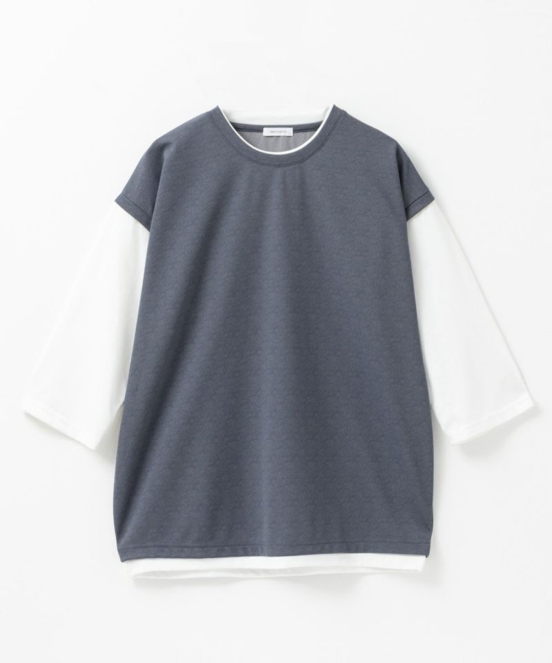 URBAN COLLECTION 梨地ジョーゼットベストフェイクレイヤードカットソー メンズ商品画像-4