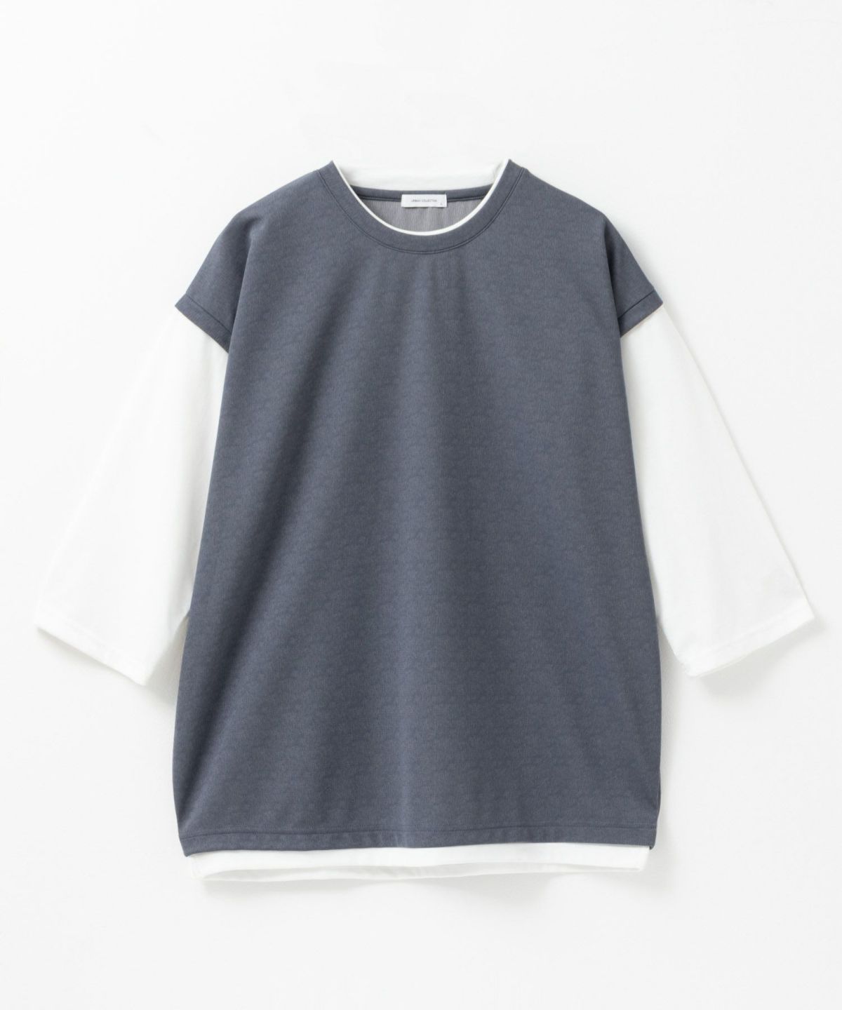 URBAN COLLECTION 梨地ジョーゼットベストフェイクレイヤードカットソー メンズ