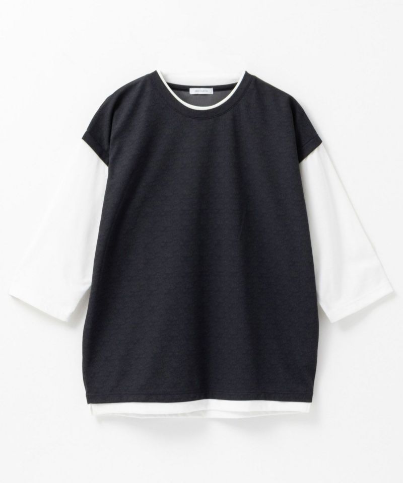 URBAN COLLECTION 梨地ジョーゼットベストフェイクレイヤードカットソー メンズ商品画像-6