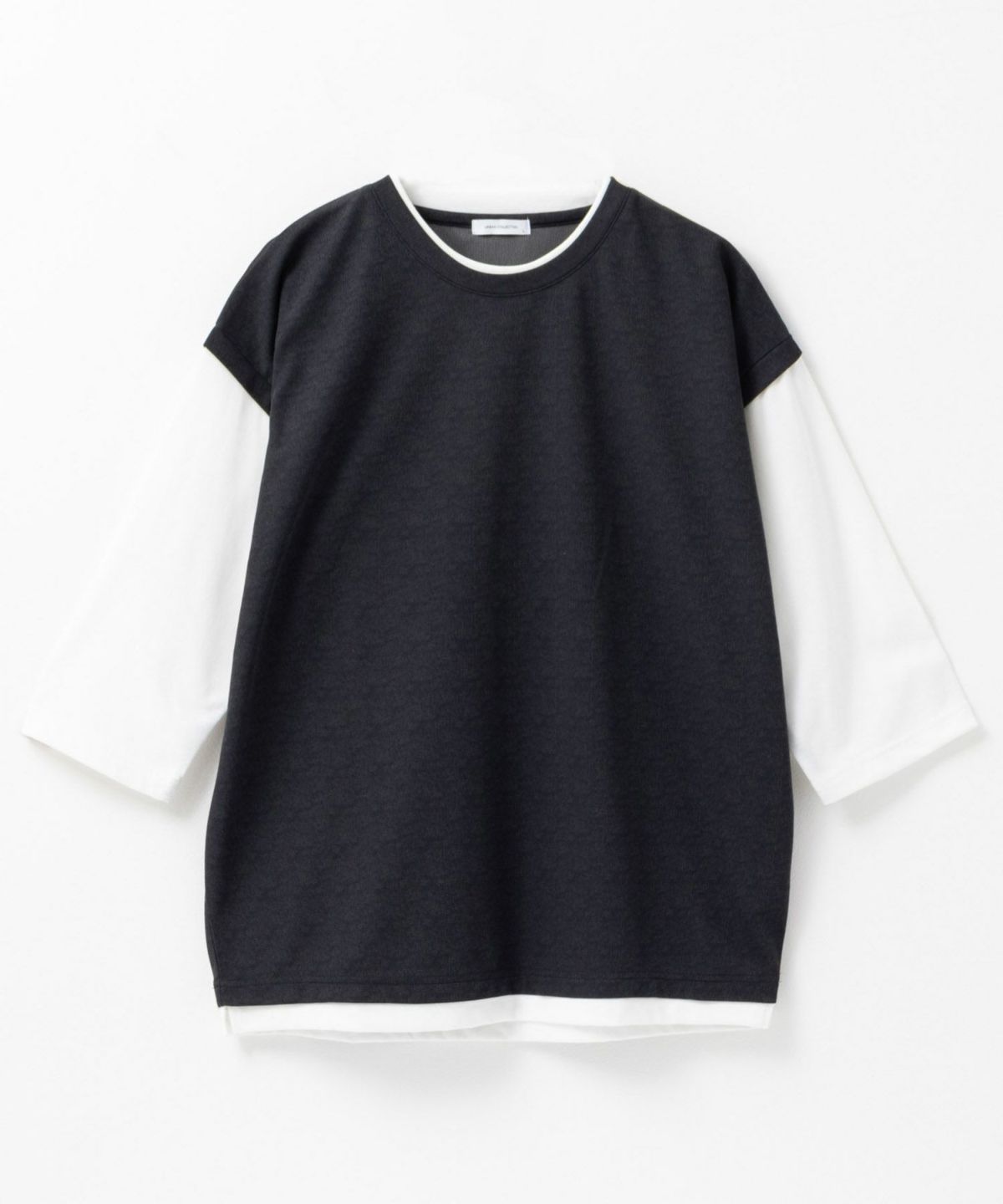 URBAN COLLECTION 梨地ジョーゼットベストフェイクレイヤードカットソー メンズ