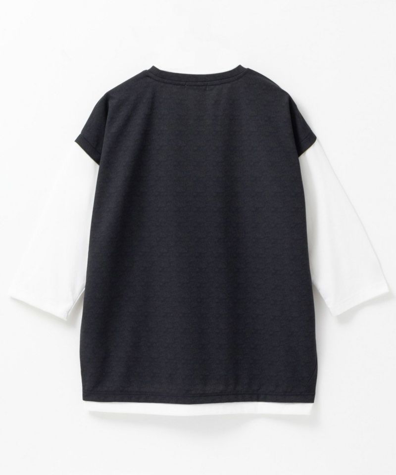 URBAN COLLECTION 梨地ジョーゼットベストフェイクレイヤードカットソー メンズ商品画像-7