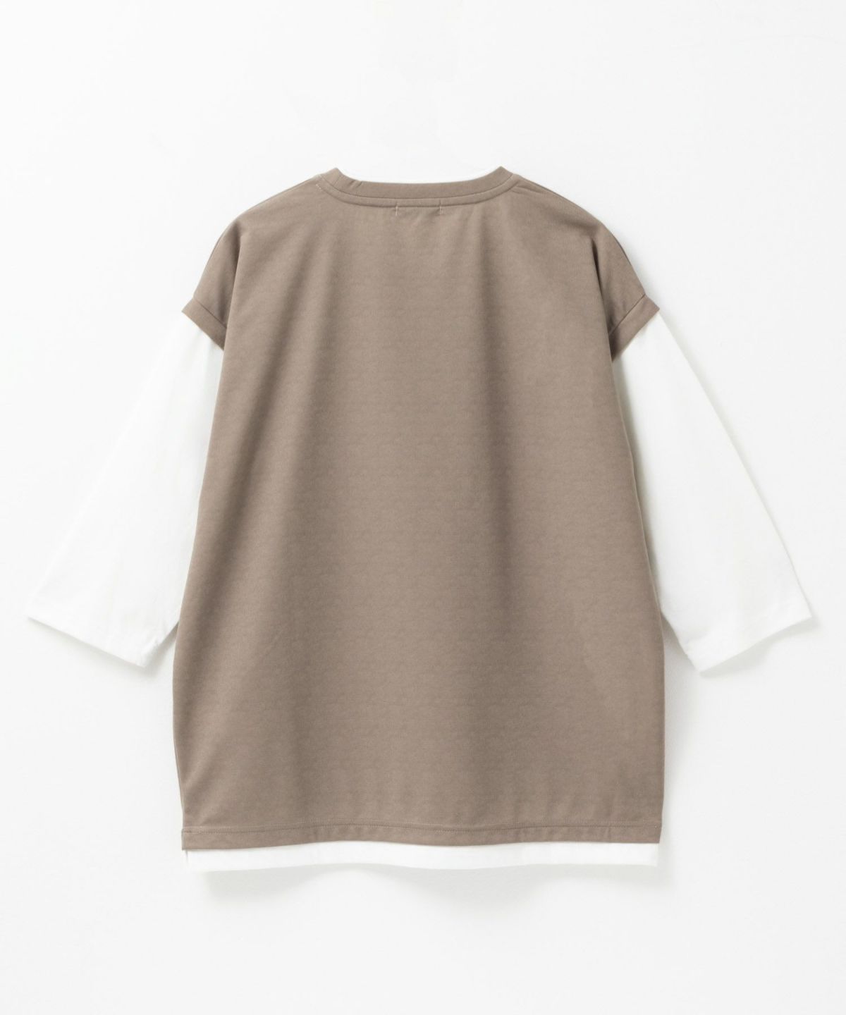 URBAN COLLECTION 梨地ジョーゼットベストフェイクレイヤードカットソー メンズ