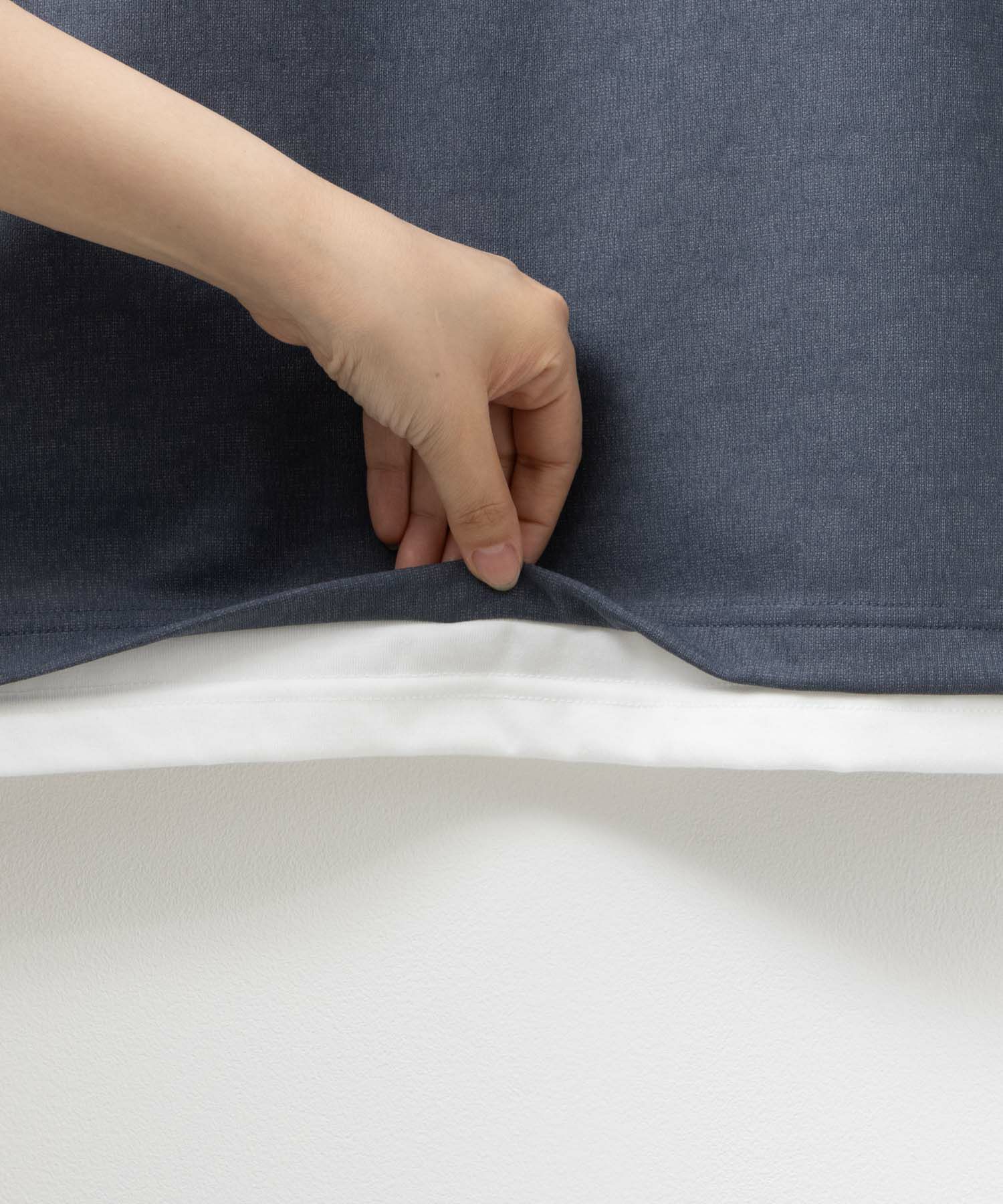 URBAN COLLECTION  梨地ジョーゼットベストフェイクレイヤードカットソー メンズ商品サムネイル-10