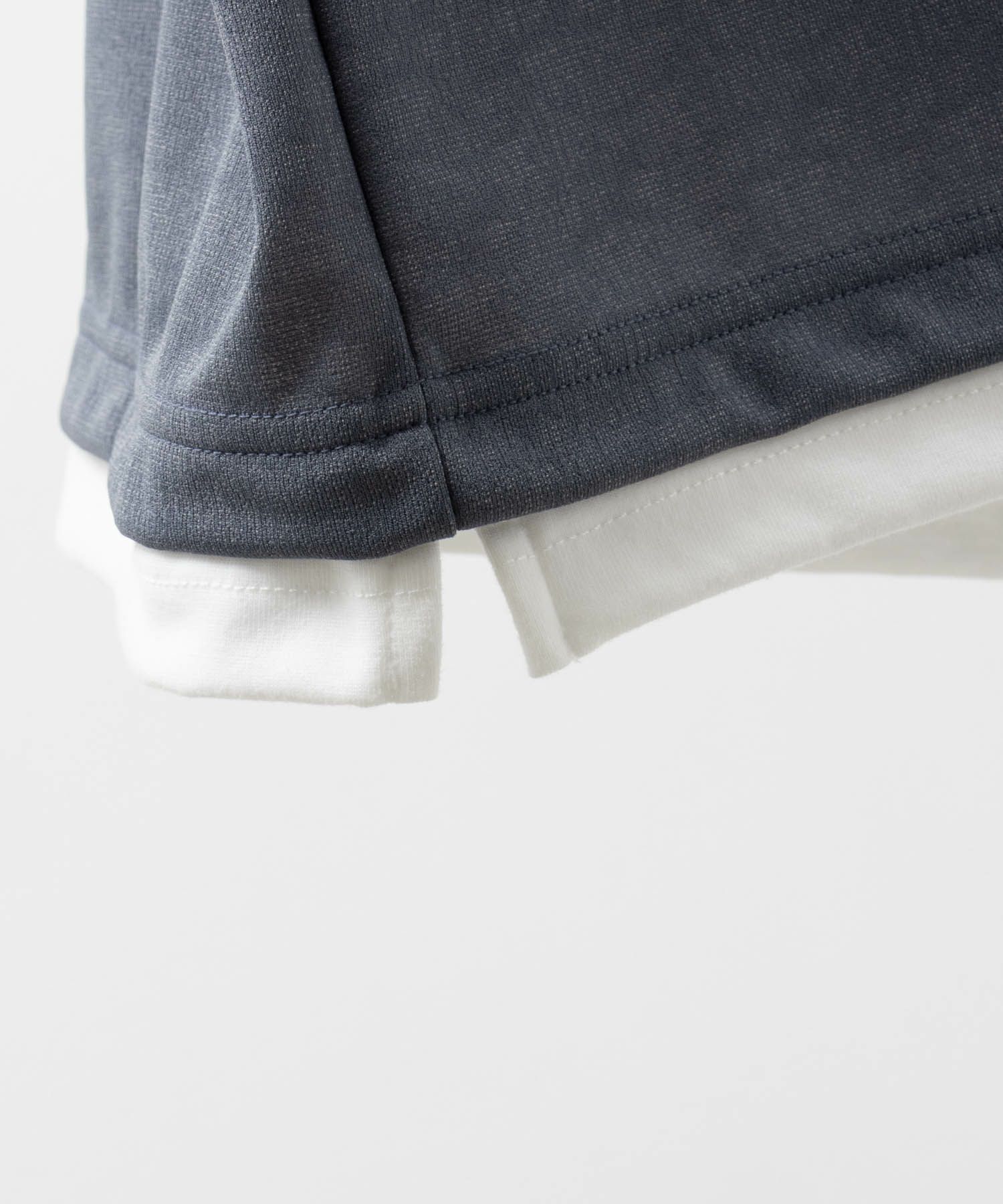 URBAN COLLECTION 梨地ジョーゼットベストフェイクレイヤードカットソー メンズ
