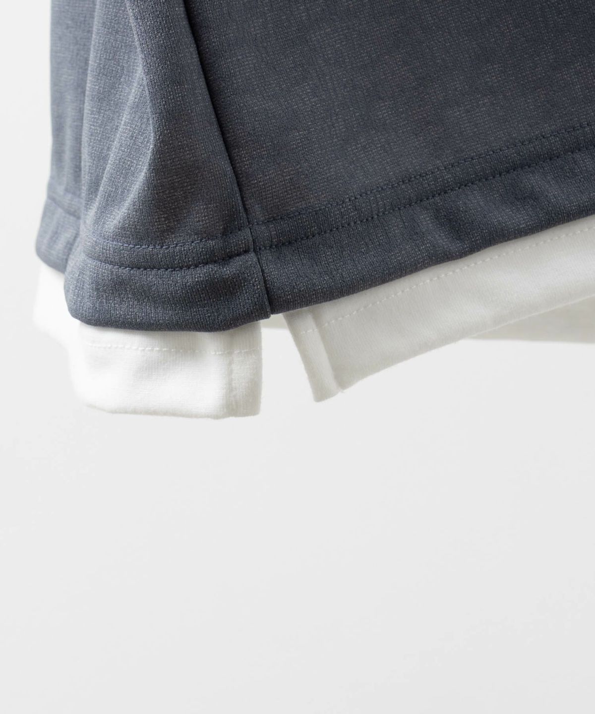 URBAN COLLECTION 梨地ジョーゼットベストフェイクレイヤードカットソー メンズ