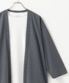 URBAN COLLECTION 梨地ジョーゼット7分袖カーディガン×Tシャツ アンサンブル メンズ